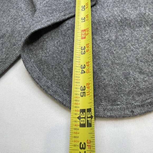 Belle Fare Wool Vest Luxury Faux Fur Trim Gray- M - Picture 7 of 9